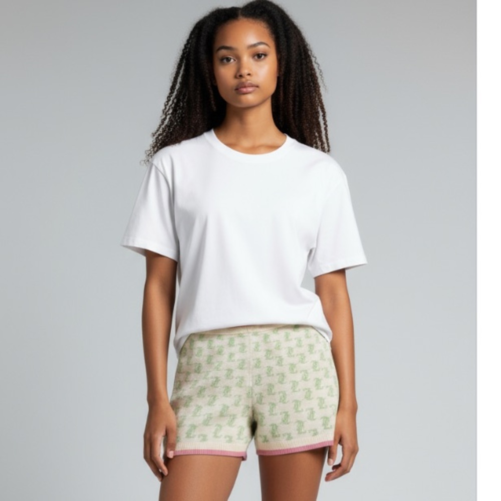 Juicy Couture Lime and Pink Knit Shorts size L